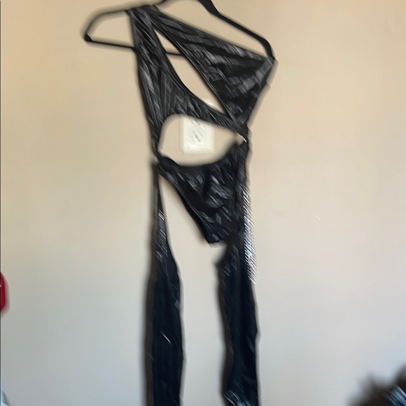 CLUB EXX Pants - Chic Black Cutout Dress